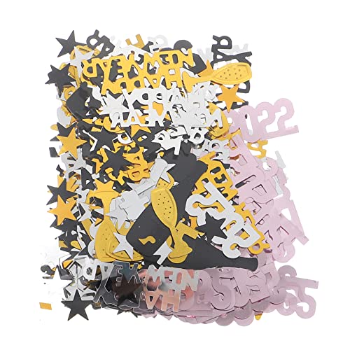 Gatuida Packungen Pack Neujahrs Konfetti Glitzernde Tischdekoration für Silvesterfeiern Hochzeit und Glänzende Farben Roségold Schwarz und Silber für Kreative DIY Projekte und Gatuida Packungen Pack Neujahrs Konfetti Glitzernde Tischdekoration für Silvesterfeiern Hochzeit und Glänzende Farben Roségold Schwarz und Silber für Kreative DIY Projekte und von Gatuida
