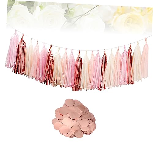 Gatuida Party Deko Set Roségold Tassel Girlande mit Hochzeit Konfetti Tischdeko für Geburtstag Valentinstag Romantische Feier DIY Zubehör Gatuida Party Deko Set Roségold Tassel Girlande mit Hochzeit Konfetti Tischdeko für Geburtstag Valentinstag Romantische Feier DIY Zubehör von Gatuida
