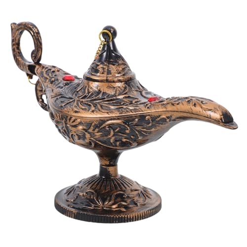 Gatuida Party Dekoration Requisiten Arabische Topffigur Vintage Lampenfigur Vintage Lampenstatue Arabischer Lampentopf Vintage Arabische Lampe Retro Lampenstatue Tischdekoration von Gatuida