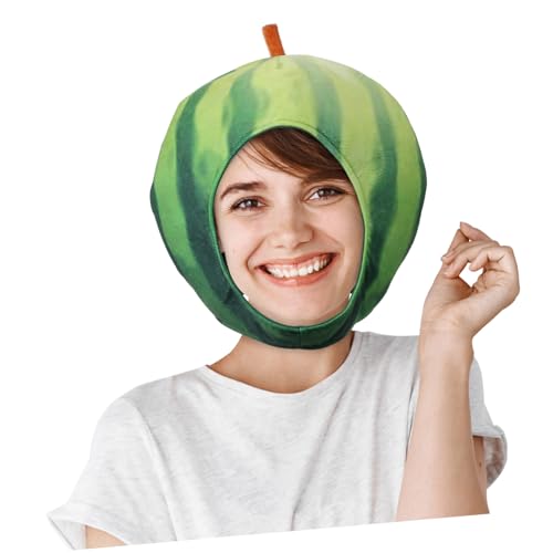 Gatuida Plüsch Wassermelonen hut Karneval Party Kostüm Lustige Kopfbedeckung Leicht Cosplay Zubehör für Damen Erwachsene Gatuida Plüsch Wassermelonen hut Karneval Party Kostüm Lustige Kopfbedeckung Leicht Cosplay Zubehör für Damen Erwachsene von Gatuida