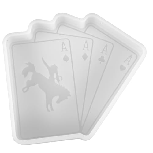 Gatuida Poker Silikonform für DIY Handwerk Aromatherapie Gießform Einfach zu Entformen für Epoxidharz Projekte und Kreative von Gatuida