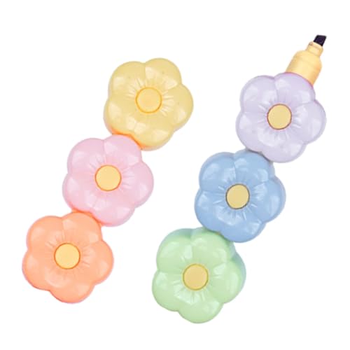Gatuida Portabler Teiliges Textmarker Blumenform Bunte Scrapbook Marker für Schule Büro Glatte Kunststoffoberfläche Handlich und Sicher für Notizen und Kreative Arbeiten Gatuida Portabler Teiliges Textmarker Blumenform Bunte Scrapbook Marker für Schule Büro Glatte Kunststoffoberfläche Handlich und Sicher für Notizen und Kreative Arbeiten von Gatuida