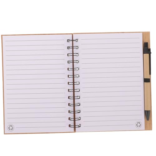 Gatuida Portables Memo Notizbuch mit Spiralbindung Praktischer Planer und Notizblock aus Langlebigem Papier Bambuscover Handlicher Organizer für Termine und To Do Listen für Büro und Gatuida Portables Memo Notizbuch mit Spiralbindung Praktischer Planer und Notizblock aus Langlebigem Papier Bambuscover Handlicher Organizer für Termine und To Do Listen für Büro und von Gatuida