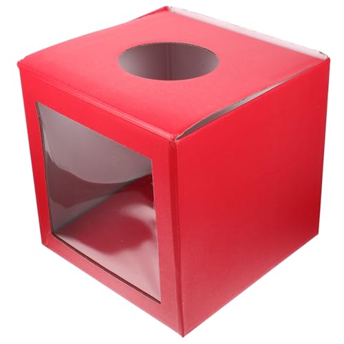 Gatuida Quadratische Losbox aus Robustem Transparente Spenden und Raffle Box Vielseitiger Mehrzweck Behälter für Meetings Partys und Jährliche Veranstaltungen Stabil und Langlebig von Gatuida