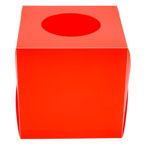 Gatuida Raffle Box Rote Spendenbox für Verlosungen für Partys Veranstaltungen Spendenaktionen Vielseitig Einsetzbar Fördert eine Fröhliche und Sorgt für Spaß von Gatuida