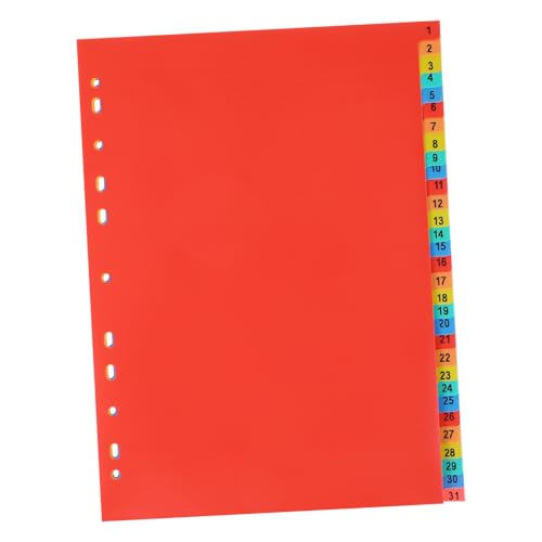 Gatuida Register Trennblätter Stabile Binder Dividers für Ordner Leicht Wiederbeschreibbar für Büro Schule und Studium Kompatibel mit Allen Aktenordnern von Gatuida