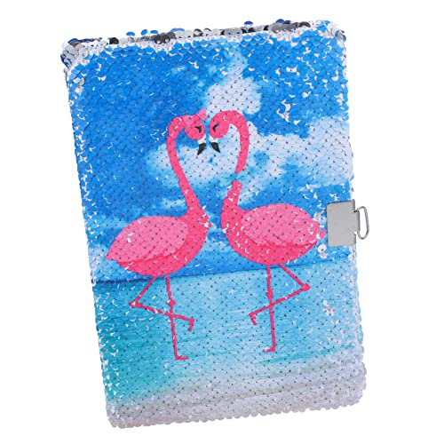 Gatuida Reversibles Pailletten Notizbuch Flamingo Glitzer Schreibblock mit Dekorativem Umschlag Tragbares Tagebuch für Schüler und Büro Kreatives Planer und Tagebuch Gatuida Reversibles Pailletten Notizbuch Flamingo Glitzer Schreibblock mit Dekorativem Umschlag Tragbares Tagebuch für Schüler und Büro Kreatives Planer und Tagebuch von Gatuida