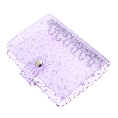 Gatuida Ringbuch Hülle Rainbow PVC Notizbuch Umschlag mit Druckknopf Wiederverwendbarer Leichter Tagebuch Ordner Transparentes Notizblock Cover für Schule Büro und Reisen von Gatuida