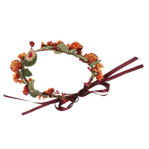 Gatuida Romantisches Blumenkranz Stirnband mit Funkelnden Strasssteinen Handgefertigtes Kopfschmuck Accessoire für Frauen Geeignet für Hochzeit Festival Party und Fotoshootings Gatuida Romantisches Blumenkranz Stirnband mit Funkelnden Strasssteinen Handgefertigtes Kopfschmuck Accessoire für Frauen Geeignet für Hochzeit Festival Party und Fotoshootings von Gatuida