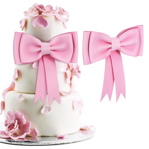Gatuida Rosa Schleifen-Kuchenaufsätze: 2 Stück Geburtstagstorte Übergroße Schleife Schleife Prinzessinnen-Party-Kuchenaufsatz Extra Große Schleife Für Geburtstag Hochzeit Party Gatuida Rosa Schleifen-Kuchenaufsätze: 2 Stück Geburtstagstorte Übergroße Schleife Schleife Prinzessinnen-Party-Kuchenaufsatz Extra Große Schleife Für Geburtstag Hochzeit Party von Gatuida