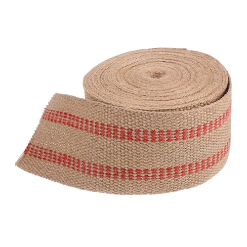 Gatuida Rot Gestreiftes Jute Gurtband Breit für Möbelreparatur DIY Bastelbedarf Verpackung Hohe Strapazierfähigkeit Vintage Design Vielseitig für Garten und Handwerk Gatuida Rot Gestreiftes Jute Gurtband Breit für Möbelreparatur DIY Bastelbedarf Verpackung Hohe Strapazierfähigkeit Vintage Design Vielseitig für Garten und Handwerk von Gatuida
