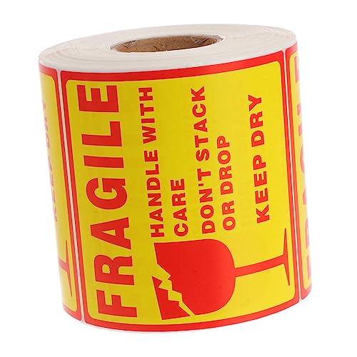 Gatuida Rote und Gelbe Fragile Warnetiketten Selbstklebende Handle With Care Aufkleber für Versandpakete und Umzug Bruchsichere Verpackungshinweise Robustes Haftpapier Gatuida Rote und Gelbe Fragile Warnetiketten Selbstklebende Handle With Care Aufkleber für Versandpakete und Umzug Bruchsichere Verpackungshinweise Robustes Haftpapier von Gatuida