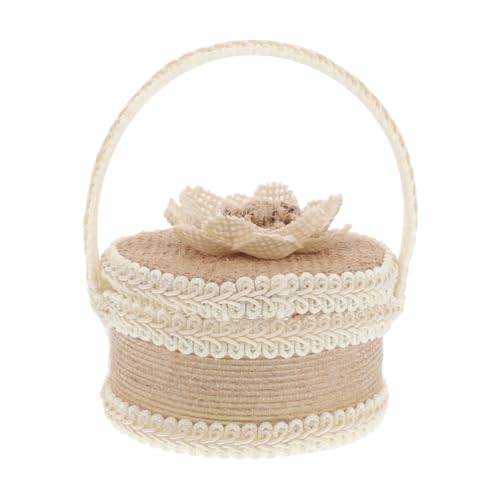 Gatuida Rustikale Hochzeitsringbox Jute Vintage Ringträgerbox für Hochzeitsdekoration Schmuckschatulle für Besondere Anlässe Gatuida Rustikale Hochzeitsringbox Jute Vintage Ringträgerbox für Hochzeitsdekoration Schmuckschatulle für Besondere Anlässe von Gatuida