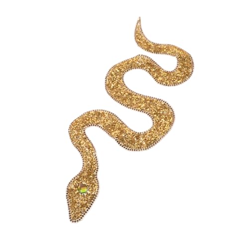 Gatuida Schlangenförmiger Strass Patch zum Aufbügeln DIY Applikation für Kleidung Taschen Hüte und Schuhe Elegantes Design mit Hochwertigem für Kreative Dekorationen und Reparaturen von Gatuida
