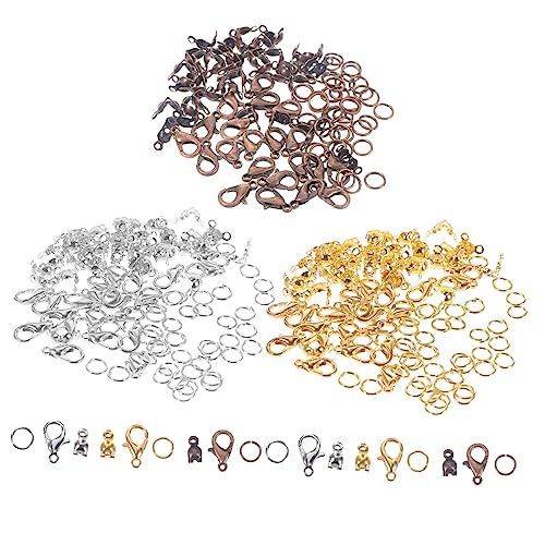 Gatuida Schmuckherstellung Set mit DIY Lobster Clasp Öffnungsringe und Verbindungsstücke für Armbänder und Bastelprojekte Gold Silber Rotkupfer Gatuida Schmuckherstellung Set mit DIY Lobster Clasp Öffnungsringe und Verbindungsstücke für Armbänder und Bastelprojekte Gold Silber Rotkupfer von Gatuida