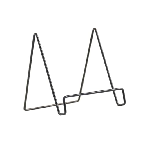 Gatuida Schwarzer Großer Geometrischer Organizer mit Rustikalem Stil Stabiler Standfuß Multifunktionaler Desktop Aufbewahrungsständer für Bücher Zeitschriften und Dekorationen Moderne von Gatuida