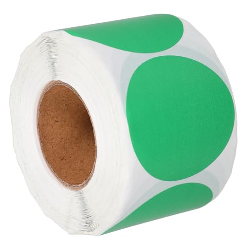 Gatuida Selbstklebende Bedruckbare Etiketten Runde Thermoetiketten für Labeldrucker Wasserfest für Lagerung und Organisation Grün Gatuida Selbstklebende Bedruckbare Etiketten Runde Thermoetiketten für Labeldrucker Wasserfest für Lagerung und Organisation Grün von Gatuida