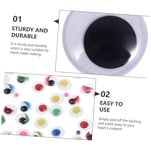 Gatuida Selbstklebende DIY Augen Aufkleber Teilig mit Bunten Wimpern und Schwarzen Beweglichen Puppenaugen für Cartoon Figuren Puppen und Bastelprojekte Gatuida Selbstklebende DIY Augen Aufkleber Teilig mit Bunten Wimpern und Schwarzen Beweglichen Puppenaugen für Cartoon Figuren Puppen und Bastelprojekte von Gatuida