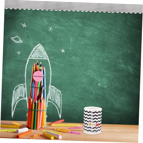 Gatuida Selbstklebende Wellenrand Bordürenfolie Abnehmbare Pinnwand Dekoration Schwarze Tafelrand Aufkleber Flexible für Klassenzimmer und Büro Gatuida Selbstklebende Wellenrand Bordürenfolie Abnehmbare Pinnwand Dekoration Schwarze Tafelrand Aufkleber Flexible für Klassenzimmer und Büro von Gatuida