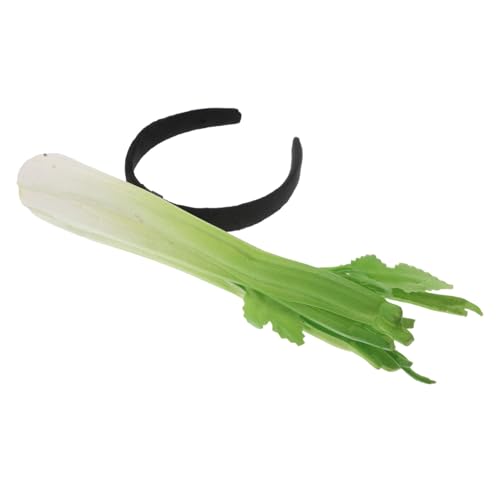 Gatuida Sellerie Haarband Stirnband Foto Requisiten Zubehör Cosplay Haarreifen Halloween Haarreifen Halloween Party Gastgeschenke Gemüse Foto Requisiten Realistischer Gemüse von Gatuida