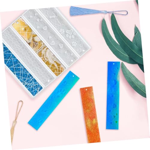 Gatuida Silikon Lesezeichen Form Fach Flexibel Langlebig für Epoxidharz DIY mit Quasten Basteln Schmuck für Schüler und Buchliebhaber Gatuida Silikon Lesezeichen Form Fach Flexibel Langlebig für Epoxidharz DIY mit Quasten Basteln Schmuck für Schüler und Buchliebhaber von Gatuida