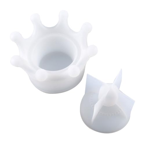 Gatuida Silikonform Aufbewahrungsbox mit Krone Design Epoxidharz Gießform für Schmuckkästchen Kerzenhalter Mould für DIY Basteln Heimdekoration und Schmuckaufbewahrung Gatuida Silikonform Aufbewahrungsbox mit Krone Design Epoxidharz Gießform für Schmuckkästchen Kerzenhalter Mould für DIY Basteln Heimdekoration und Schmuckaufbewahrung von Gatuida