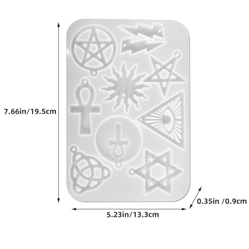 Gatuida Silikonform Schmuckanhänger DIY Epoxidharz Gießform Pentagramm Design Flexibel Wiederverwendbar für Ohrringe und Anhänger Herstellung Kreative Bastelideen Gatuida Silikonform Schmuckanhänger DIY Epoxidharz Gießform Pentagramm Design Flexibel Wiederverwendbar für Ohrringe und Anhänger Herstellung Kreative Bastelideen von Gatuida
