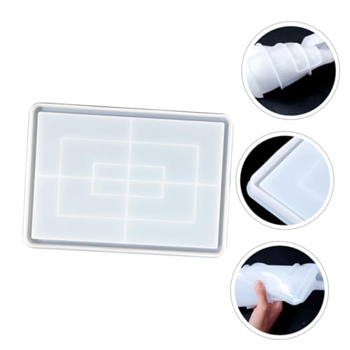 Gatuida Silikonform für DIY Gießformen Tablett Langlebiges Silikon Material Glatte Oberfläche Einfach zu Entformen Geeignet für Kreative Aufbewahrungsplatten Herstellung Mit Kante für Gatuida Silikonform für DIY Gießformen Tablett Langlebiges Silikon Material Glatte Oberfläche Einfach zu Entformen Geeignet für Kreative Aufbewahrungsplatten Herstellung Mit Kante für von Gatuida
