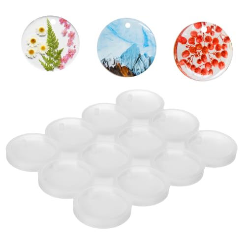 Gatuida Silikonform runden Lutscherformen kreisförmig Schmuck Größe epoxidharz Gießform aus Silikon Harzgussform Formen für Harz Home Resin Gussform Silikonhandwerksformen Kieselgel Weiß von Gatuida
