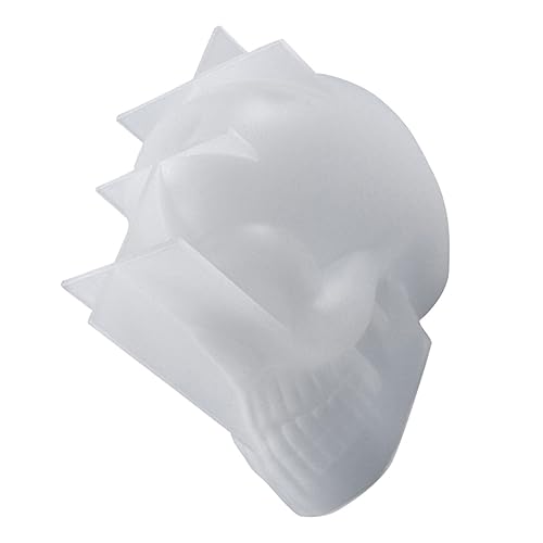 Gatuida Skull Shaped Silicone Mold für Diy Kerzen Halloween Dekoration Glatte nicht Haftende Oberfläche Hitzebeständig Kompatibel mit Wachs und Epoxidharz für Handgemachte Duftkerzen und von Gatuida