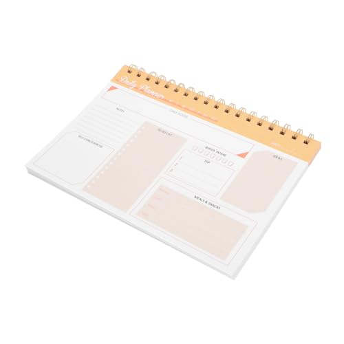 Gatuida Spiral Planer Notizblock Tagesplaner für Effiziente Arbeitsplanung Stabile Verarbeitung Einfache Handhabung Geeignet für Homeschooling und Familienorganisation von Gatuida