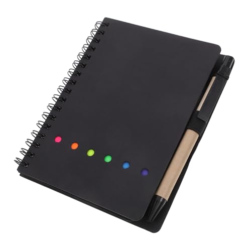 Gatuida Spiral notizblock mit Stifthalter Liniert Haftnotizen und Farbige Index tabs Tragbares Schwarzes Pocket notebook für Notizen Skizzen Planung und Journaling Gatuida Spiral notizblock mit Stifthalter Liniert Haftnotizen und Farbige Index tabs Tragbares Schwarzes Pocket notebook für Notizen Skizzen Planung und Journaling von Gatuida