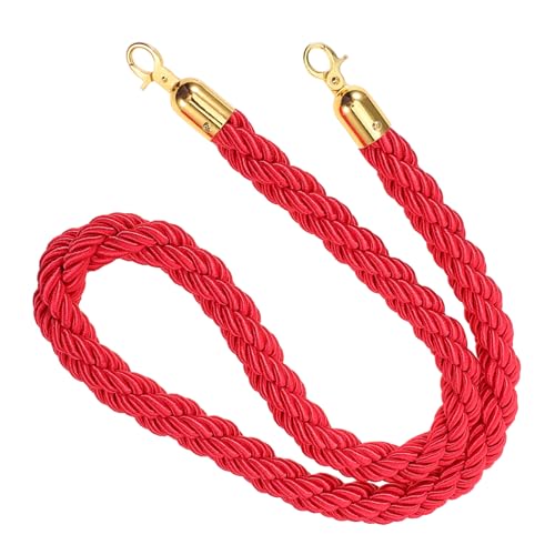 Gatuida Stanchion Seil mit Metallkarabinern Rotes Juteseil für Warteschlangenabsperrung Einfach zu Montieren Vielseitig Einsetzbar für Hotels Veranstaltungen Stabil und Bequem Anwendung Gatuida Stanchion Seil mit Metallkarabinern Rotes Juteseil für Warteschlangenabsperrung Einfach zu Montieren Vielseitig Einsetzbar für Hotels Veranstaltungen Stabil und Bequem Anwendung von Gatuida