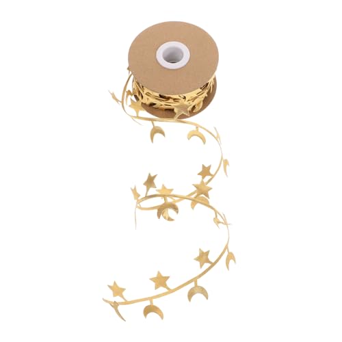 Gatuida Stern und Mondmotiv Dekoratives Geschenkband für Geschenkverpackung DIY Bastelprojekte Hochzeit Geburtstag Weihnachtsdeko Vielseitiges Elegantes Schmuckband für Festdekorationen Gatuida Stern und Mondmotiv Dekoratives Geschenkband für Geschenkverpackung DIY Bastelprojekte Hochzeit Geburtstag Weihnachtsdeko Vielseitiges Elegantes Schmuckband für Festdekorationen von Gatuida