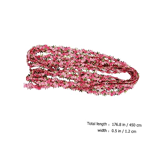 Gatuida Stickerei Blumenapplique Brautdekoration Hochzeit trimmt Rosenband Blumen aus Satinband Nähen ribbon Dekorationsband bestickter Blumenbesatz Spitzenbesatz Bastelspitze rot von Gatuida
