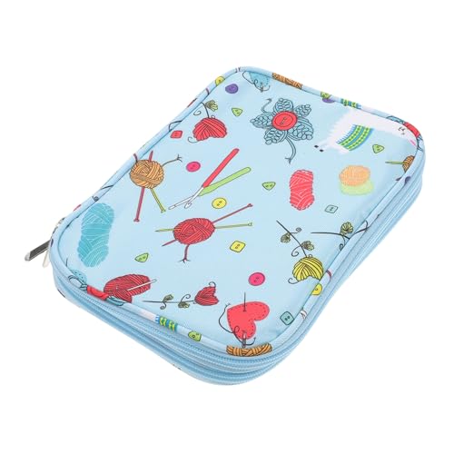 Gatuida Stricknadeltasche aus Robustem Oxfordstoff mit Floralem Muster Kompakt Leicht und Stilvoll Vielseitiger Sweater Needle Organizer für Stricknadeln und Zubehör als für DIY Fans Gatuida Stricknadeltasche aus Robustem Oxfordstoff mit Floralem Muster Kompakt Leicht und Stilvoll Vielseitiger Sweater Needle Organizer für Stricknadeln und Zubehör als für DIY Fans von Gatuida