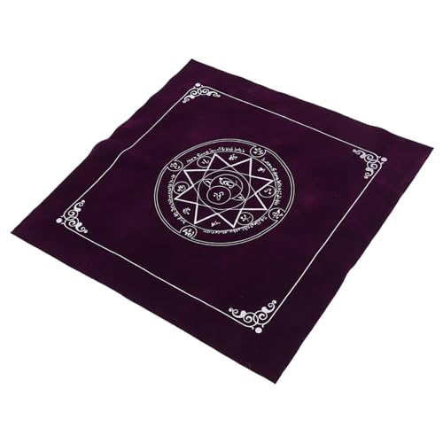 Gatuida Tarot Tischdecke Astrologie Divinationsmuster rutschfeste Dekorative Desktopdecke für Wahrsagung und Esoterik Mystische Atmosphäre Weicher Griff von Gatuida