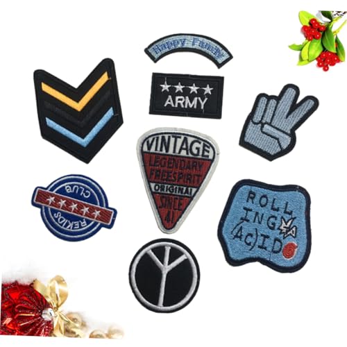 Gatuida Teiliges Bestickte Kleine Bügelaufnäher mit Farbenfrohen Motiven Langlebige zum Aufnähen und Dekorieren von Jeans T shirts Jacken Hüten Rucksäcken und Mehr DIY Zubehör Gatuida Teiliges Bestickte Kleine Bügelaufnäher mit Farbenfrohen Motiven Langlebige zum Aufnähen und Dekorieren von Jeans T shirts Jacken Hüten Rucksäcken und Mehr DIY Zubehör von Gatuida