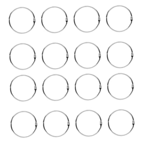 Gatuida Teiliges Binder Ringe aus Silber Lose Buchringe für Scrapbook Fotoalben Karteikarten Schlüsselringe Vielseitig Einsetzbar für Büro Schule und DIY Bindung Gatuida Teiliges Binder Ringe aus Silber Lose Buchringe für Scrapbook Fotoalben Karteikarten Schlüsselringe Vielseitig Einsetzbar für Büro Schule und DIY Bindung von Gatuida