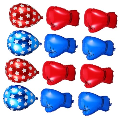 Gatuida Teiliges Boxparty-dekorationsset aus Robusten Pvc-folienballons mit Roten und Blauen Boxhandschuh Sandsackformen Einfach Aufzublasen Wiederverwendbar für Wrestling Gatuida Teiliges Boxparty-dekorationsset aus Robusten Pvc-folienballons mit Roten und Blauen Boxhandschuh Sandsackformen Einfach Aufzublasen Wiederverwendbar für Wrestling von Gatuida