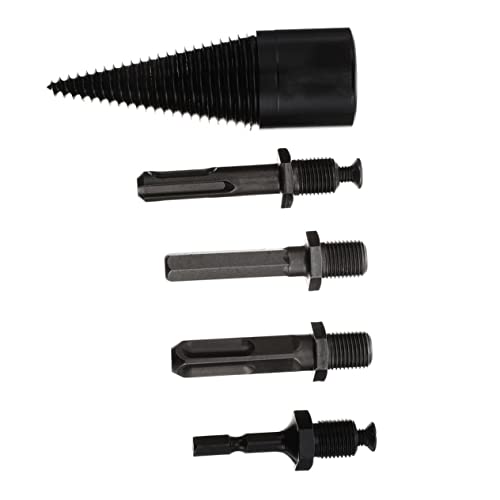 Gatuida Teiliges Firewood Drill Bit Holzspalter Bohrer mit Langlebig Verschleißfest mit Rutsch Rillen für Effizientes und Schnelles Spalten von Eiche Hickory Walnussholz Kompatibel mit Gatuida Teiliges Firewood Drill Bit Holzspalter Bohrer mit Langlebig Verschleißfest mit Rutsch Rillen für Effizientes und Schnelles Spalten von Eiche Hickory Walnussholz Kompatibel mit von Gatuida