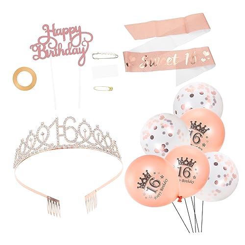 Gatuida Teiliges Geburtstagsfeier Dekorationsset Mit Krone Und Sash Roségold Perfekte Partykrone Für Mädchengeburtstage Ideales Zubehör Für Festliche Anlässe Und Feiern Gatuida Teiliges Geburtstagsfeier Dekorationsset Mit Krone Und Sash Roségold Perfekte Partykrone Für Mädchengeburtstage Ideales Zubehör Für Festliche Anlässe Und Feiern von Gatuida
