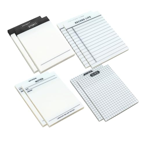 Gatuida Teiliges Selbstklebende Notizblöcke mit Starkem Klebstoff Multifunktionale Portable Memo Pads für Büro Schule und Zuhause Selbstklebende Notizzettel für Einfache Organisation von Gatuida