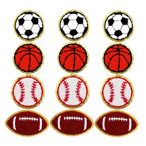 Gatuida Teiliges Sport Bügelbilder Applikationen aus Polyester Bestickte Baseball Basketball Fußball Patches Farbecht und Strapazierfähig zum Aufbügeln oder Annähen für DIY Kleidung Gatuida Teiliges Sport Bügelbilder Applikationen aus Polyester Bestickte Baseball Basketball Fußball Patches Farbecht und Strapazierfähig zum Aufbügeln oder Annähen für DIY Kleidung von Gatuida