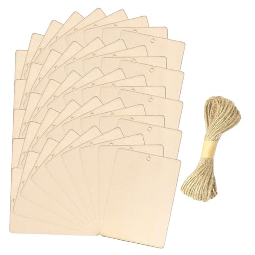 Gatuida Teiliges Unbehandelte Holzschilder mit Rundkanten zum Bemalen und Beschriften DIY Holzanhänger für Hochzeit Party Weihnachten Inklusive Juteband für Kreative Bastelprojekte Gatuida Teiliges Unbehandelte Holzschilder mit Rundkanten zum Bemalen und Beschriften DIY Holzanhänger für Hochzeit Party Weihnachten Inklusive Juteband für Kreative Bastelprojekte von Gatuida
