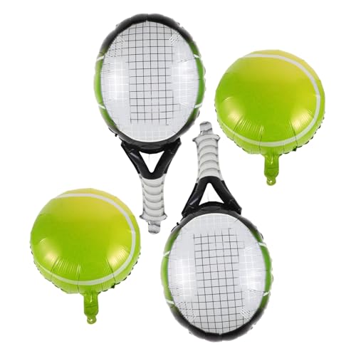 Gatuida Tennisball- Und Schlägerballons – 4 Große Tennisball-folienballons Für Sport-geburtstagsfeiern, Sportveranstaltungen Und Feierlichkeiten Gatuida Tennisball- Und Schlägerballons – 4 Große Tennisball-folienballons Für Sport-geburtstagsfeiern, Sportveranstaltungen Und Feierlichkeiten von Gatuida