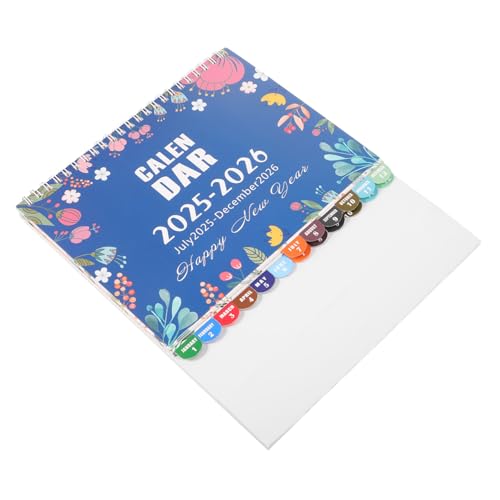Gatuida Tischkalender Englisch Format Minimalistischer Aufsteller mit Notizblock Robuster Papierqualität für Büro Zuhause Familienplaner von Gatuida