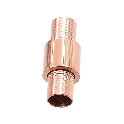Gatuida Titanstahl Magnetverschluss für Schmuck DIY Armbandverbinder Roségold Zubehör für Kordel und Lederschmuck Leicht und für Kreative Bastelprojekte von Gatuida