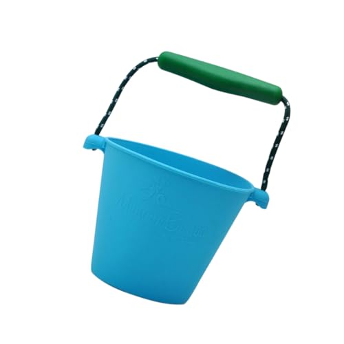 Gatuida Tragbarer Faltbarer Silikon Wassereimer mit Verstellbarem Griff Weicher Faltbarer Eimer für Outdoor Spiel Strand Bad und Camping Langlebig Geruchlos Platzsparend Zufällige Farbe von Gatuida