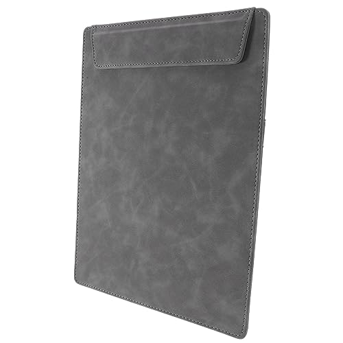 Gatuida Tragbares Konferenz Klemmbrett aus Leder Schreibunterlage mit Magnetverschluss für Büro Catering Zuhause Dokumenten Clipboard von Gatuida